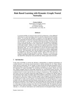 Rule Based Learning with Dynamic (Graph) Neural Networks